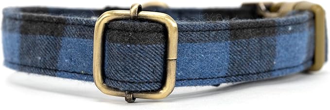 Personalized Dog Collar with Name and Phone Number Engraved,Adjustable Custom Puppy Collar,Organic Cotton Pet Collar for Small Medium Large Boy Girl Dogs