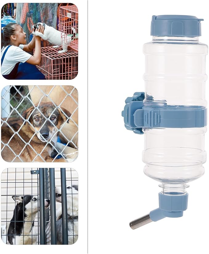 Hanging Pet Water Feeder for Small Animals Leakproof Rabbit Chinchilla Guinea Pig Water Bottle Smooth Surface Easy to Install Cage Supply