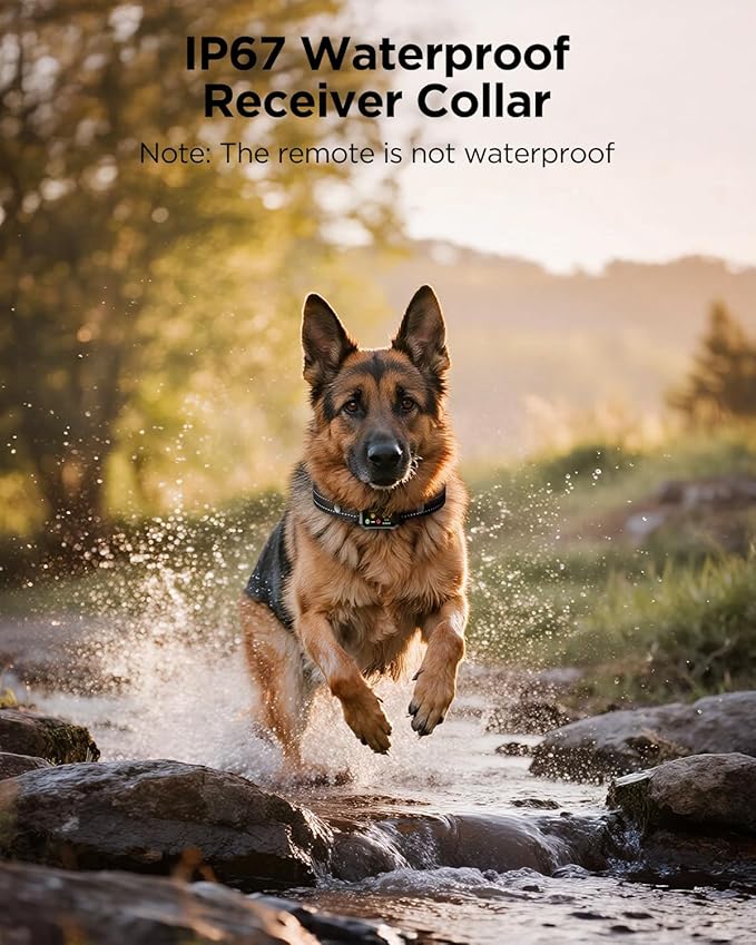 BLACKDOG Military Dog Shock Collar - 4200ft Dog Training Collar with Remote, 4 Training Modes, Flashlight & Strobe, 3-Month Battery, IP67 Waterproof Dog E Collar for All Breeds 5-150lbs (Army Green)