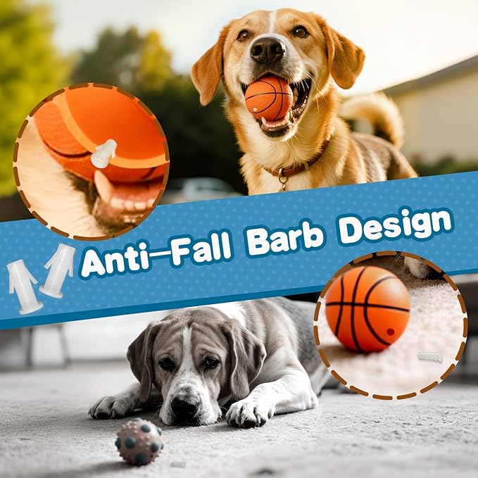 Squeakers for Dog Toys - Replacement Dog Toy Squeakers Inserts for Ball Toys(120 Pcs, 5 Sizes)