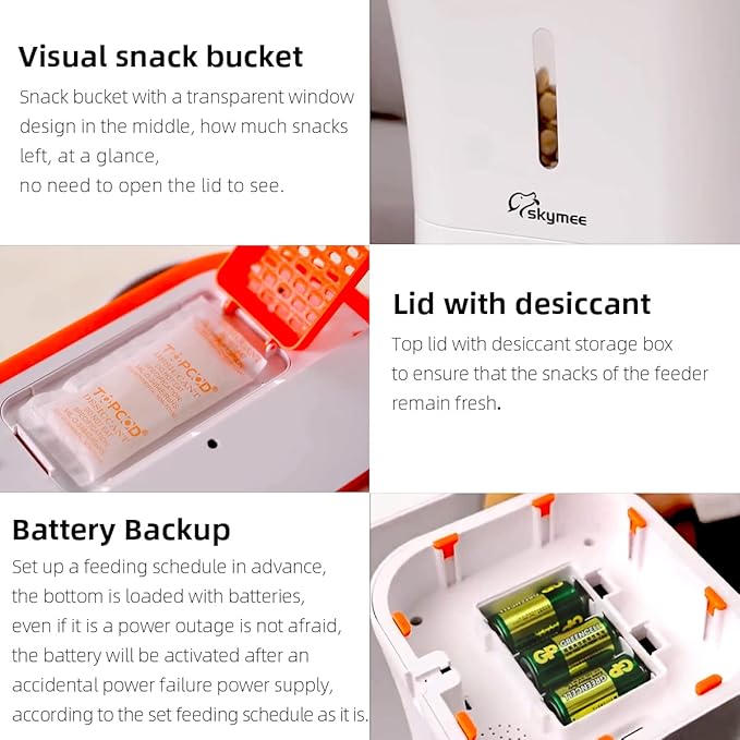 12L Smart Automatic Dog Feeder Large Breed with Camera, 5G WiFi Automatic Cat Feeders Food Dispenser 1080P Full HD Pet Camera Treat Dispenser with Night Vision and 2-Way Audio