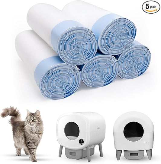 100 Count 26" x 11.8" Cat Litter Box Liners for Fsitego and Fumoi Self Cleaning Litter Box, Extra Thick Heavy Duty Cat Litter Bags Replacement, 3-4 Gallons of Capacity