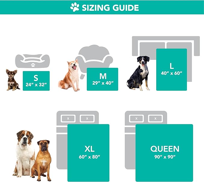 PetAmi Waterproof Dog Blanket for Extra Large Dogs, Pee Proof Pet Blanket for Bed Couch, Reversible Water Proof Blanket for Puppy Indoor Cat, Soft Dog Crate Cover Washable, Queen 90x90 Brown