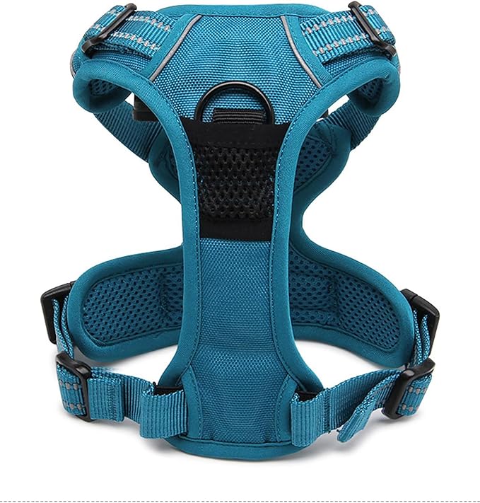 TRUE LOVE Adjustable No-Pull Dog Harness Reflective Pup Vest Harnesses Comfortable Control Brilliant Colors TLH5651(Blue,XS)