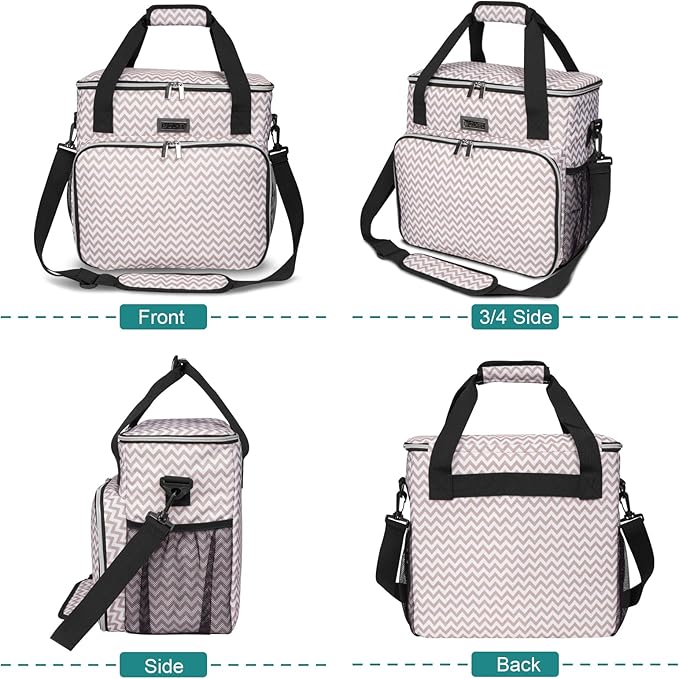 BAGLHER Dog Travel Bag, Pet Travel Bag (All Pet Travel Supplies), with 2 Pet Food Containers and 2 Collapsible Silicone Bowls; Essential Kits for Travel BLW