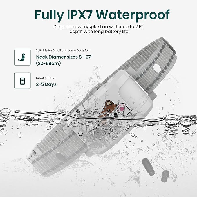 Upgraded GPS Dog Fence & Tracking Collar System - No Subscription Required, Customizable Boundaries via App, Waterproof Rechargeable Collar with Remote Training, 1-Minute Setup, Long Battery Life