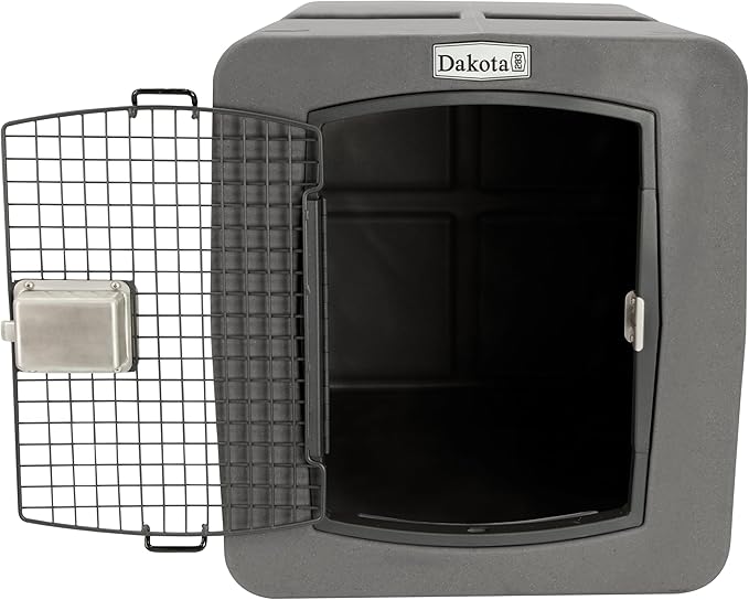 dakota283 Dakota 283 Large Kennel -Frame Door- Dark Granite