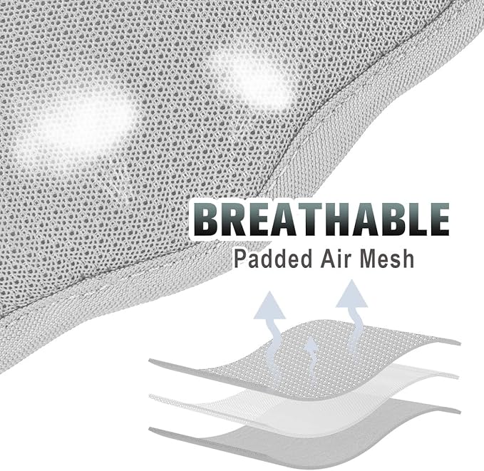 BARKBAY No Pull Dog Harness Large Reflective Dog Harness with Front Clip and Easy Control Handle for Walking Training Running with ID tag Pocket(Grey,XL)