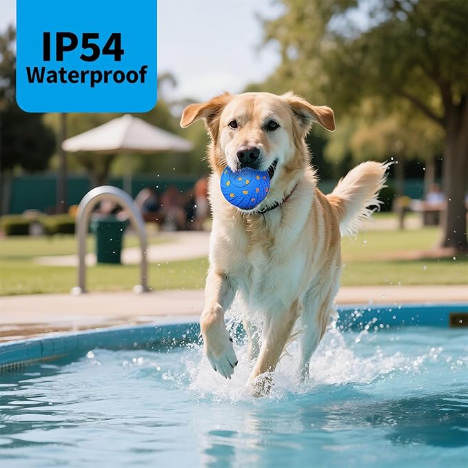 Smart Interactive Dog Toys, Activated Moving, Bouncing, Rotating Ball for Medium/Large Dogs, 2025 E-TPU Material, Motion-Activated Dog Ball to Keep Them Busy, IP54 Waterproof, Christmas Dog Gift