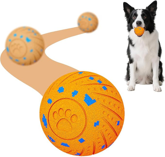 Smart Interactive Dog Toys, Activated Moving, Bouncing, Rotating Ball for Medium/Large Dogs, 2025 E-TPU Material, Motion-Activated Dog Ball to Keep Them Busy, IP54 Waterproof, Christmas Dog Gift
