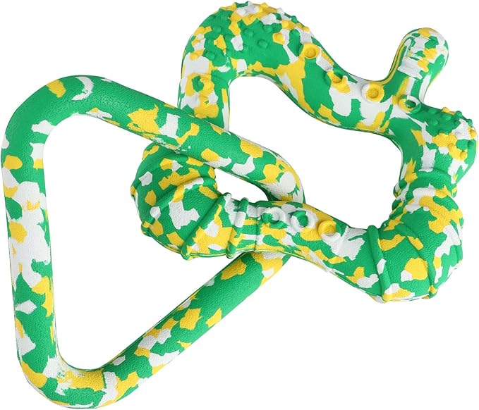 Triangle & Stomach Dog Chew Toy 99.99% Natural Rubber，Eco-Friendly Biodegradable, Gentle Gum Care, Especially Friendly to Puppies in The Teething Period