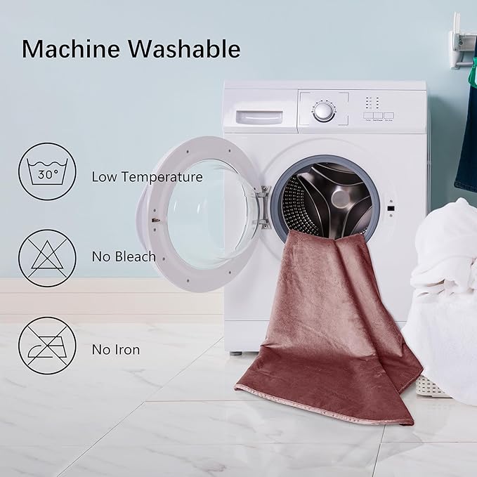 Waterproof Dog Blankets for Large Dogs, Washable Pet Blanket for Indoor Cats, Plush Sherpa Puppy Throw Furniture Protector for Bed Couch Sofa(40"x50",L,Burgundy Red)