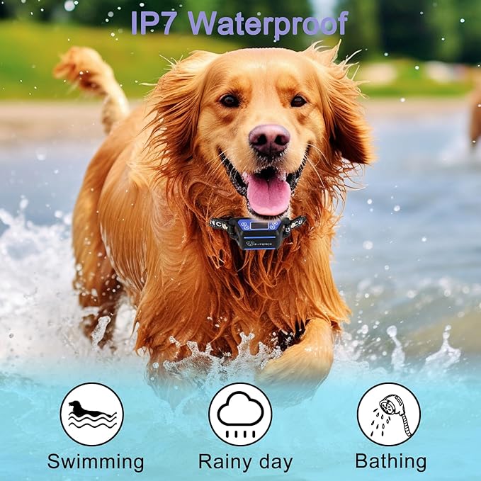 E-FENCE GPS Wireless Dog Collar Fence System, Electric Dog Collar Fence,Pet Containment System Rechargeable, Outdoor Use Only(2 Pack)