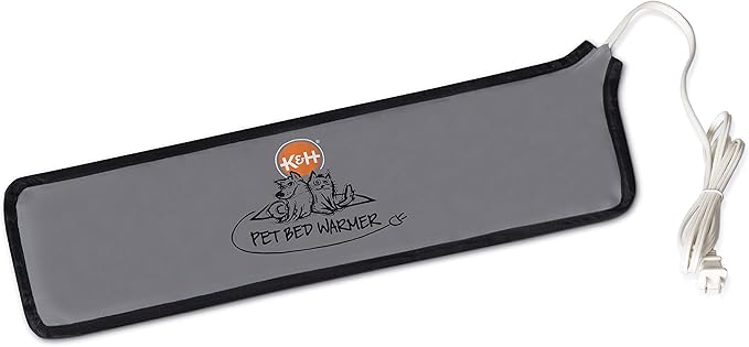 K&H Pet Products Pet Bed Warmer, Turn Any Pet Bed Into a Heated Cat or Dog Bed, Waterproof Indoor Heated Warming Pad Insert, Automatic Temperature, Safety Listed - Medium 20.5 X 6.75in Gray