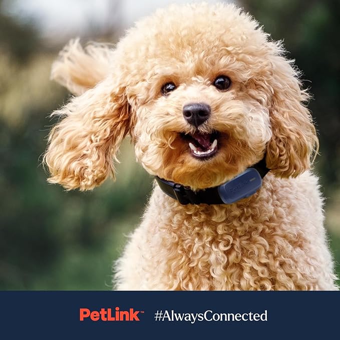 PetLink GPS Dog Tracker - Real-time Pet Tracker Collar - Waterproof Dog GPS Tracker with Virtual Fence