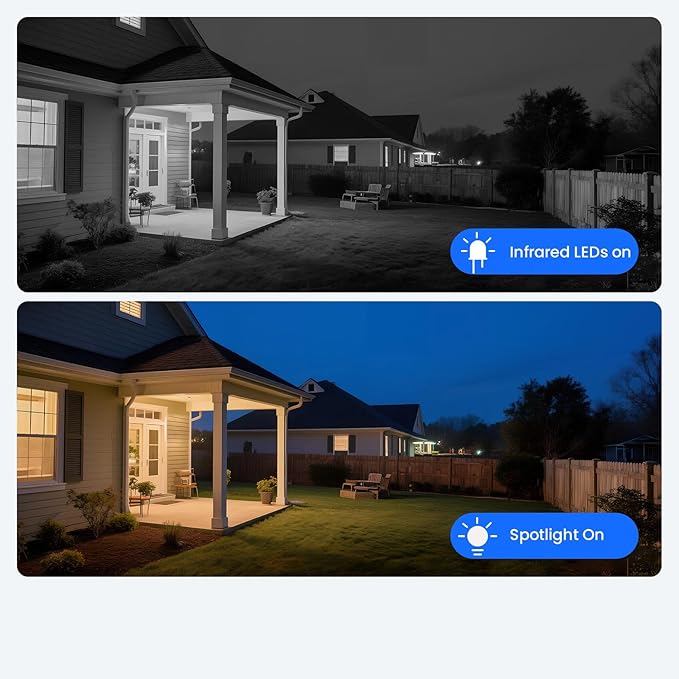 XMARTO 10X Zoom Security Camera, 2K HD 24/7 Recording Security Camera System with Auto Tracking, Wireless PTZ Home Security System for Indoor Outdoor Surveillance, Motion Detection, 2-Way Audio