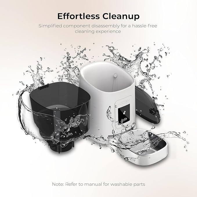 Bundle of Penthouse Paws Smart HD Cat Feeder 6L with Camera + 3.5L Smart Wireless Water Fountain with Replacement Filters, Feeding & Hydration for Cat & Dog