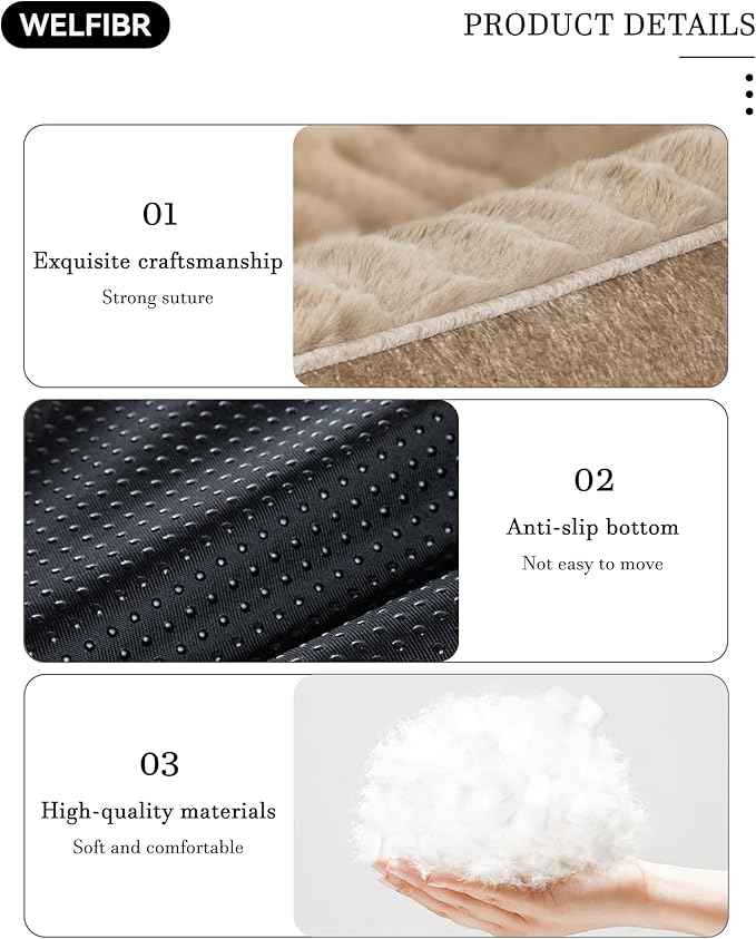 48" Dog Couch Bed for Large Dogs, Orthopedic Dog Sofa with Thick Supportive Foam, Washable Removable Cover, Furniture-Style Pet Bed for Living Room