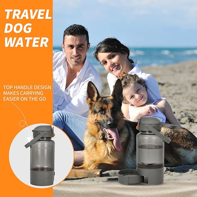 50oz Dog Water Dispenser Portable，Dog Water Bowl Dispenser for Portable Use, Allowing for Easy Hydration During Outings and Travels，Anti-Leak Design, Easy to Clean, Sturdy Material