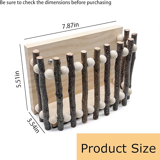 Hanging Rabbit Hay Feeder,Wood Guinea Pig Hay Holder,Less Wasted Bunny Grass Holder,Small Animals Feeding Grass Manage Rack Dispenser for Chinchilla,Ferret,Hamsters Cage Accessories