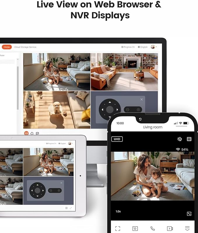 TREATLIFE 5MP Indoor Camera, 2.4G/5G WiFi Cameras for Home Security, Pan/Tilt Baby & Pet Monitor, Motion Detection, Auto Tracking, 2-Way Audio, Night Vision, Cloud & SD Card Storage, Support Alexa