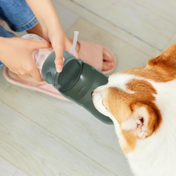Portable Dog Water Bottle with Travel Water Dispenser for Outdoor Walking for Puppies and Cats Reusable Safe Material Easy to Clean and Use