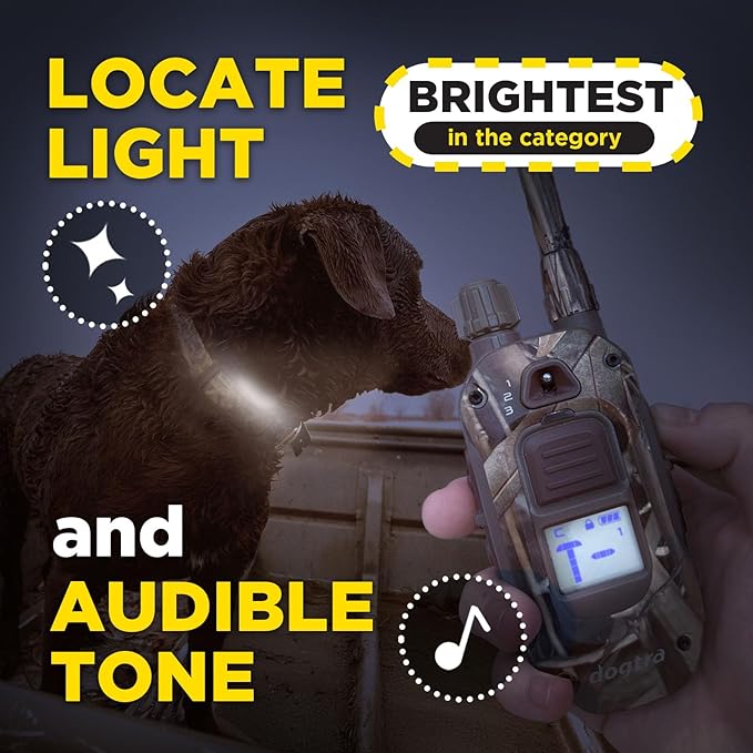 Dogtra 1900X Camouflage E-Collar - 3/4 Mile Range, Dogs 45 lbs+, IPX9K Waterproof, 100 Stimulation Levels, Vibration, Tone, Rechargeable - Ideal for Dog Owners and Professional Trainers