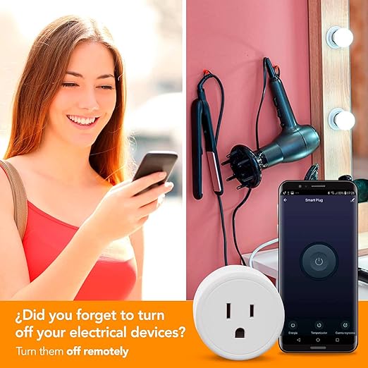 Lloyd's WiFi Smart Plug, Compatible with Alexa and Google Home, Set Timers and Schedules from App, No Hub Required, for 2.4 GHz Networks (2)