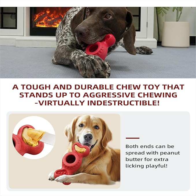 Frozen Dog Toy to Keep Them Busy, Though Dog Toys for Aggressive Chewers, Indestructible Dog Toy for Large Medium Small Breed, Chew Toys for Dogs Reduces Anxiety & Solve Boredom