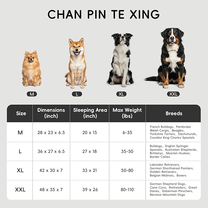 Homemate Dog Bed Medium Size Dog 28x23 inch with Orthopedic Foam Waterproof Outdoor Pet Cat Bed Sofa Supplies with Toy Dogs Crate Pad Couch with Removable Washable Cover & Non-Slip Botton Brown