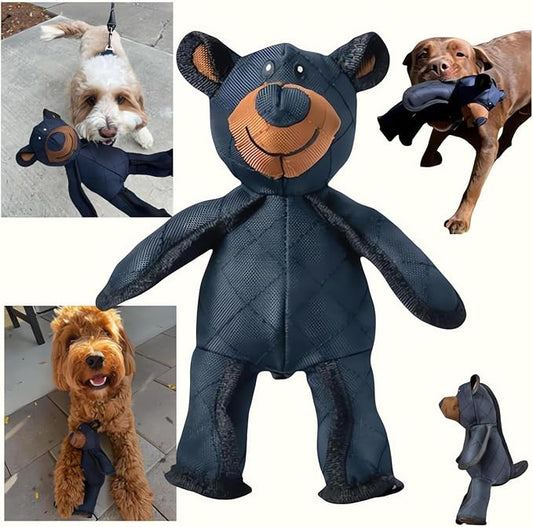 Unbreaka Bear Dog Toy 2025 Upgrade Indestructible Dog Toy 2.0 Unbreakable Bear Dog Toy for Aggressive Chewers Dog Companion Dog Toy Squeaky Stuffed Plush Dog Toys for Heavy Chewers (Dark Blue)