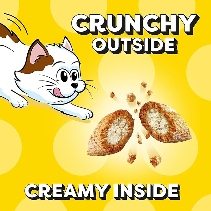 Temptations Kitten Crunchy and Soft Treats Chicken and Dairy and Salmon and Dairy Variety Pack, 6.3 oz. Pouches (Pack of 4)