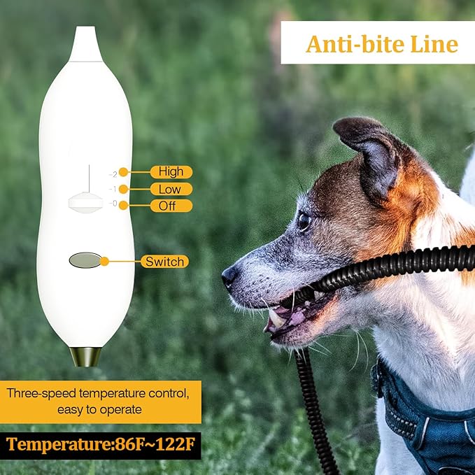 Pet Heating Pad, Indoor Waterproof Electric Heating Pad for Dogs Cats with Two Level Adjustable Temperature, Chew Resistant Cord, Detachable Cover -Large 27.5x17.7x0.5 (Grey)