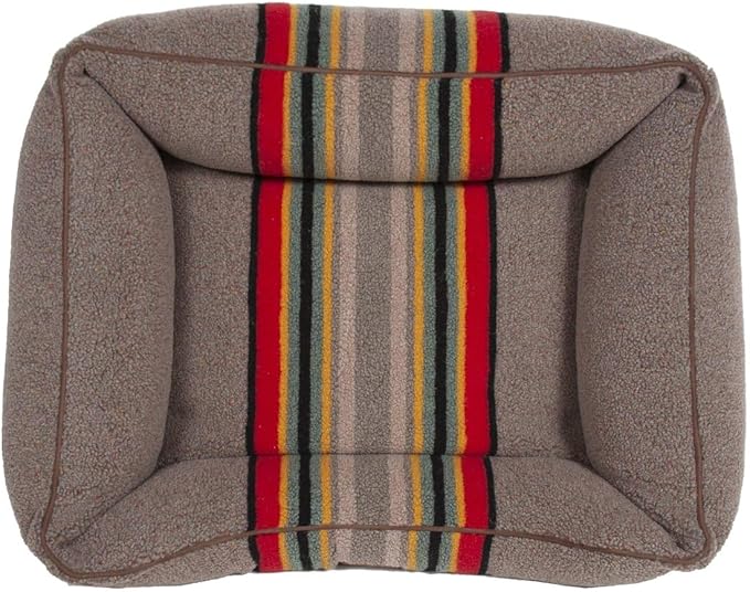 Pendleton Vintage Camp Berber Kuddler Dog Bed - Lake, Medium (30" w x 24" d x 9”h)