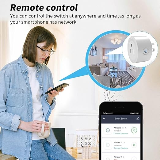 WiFi Smart Plug | Compatible with Alexa & Google Home | WiFi Outlet for Remote Control & Timer and Schedule Function | No Hub Required | Safety Certified (2Pack)