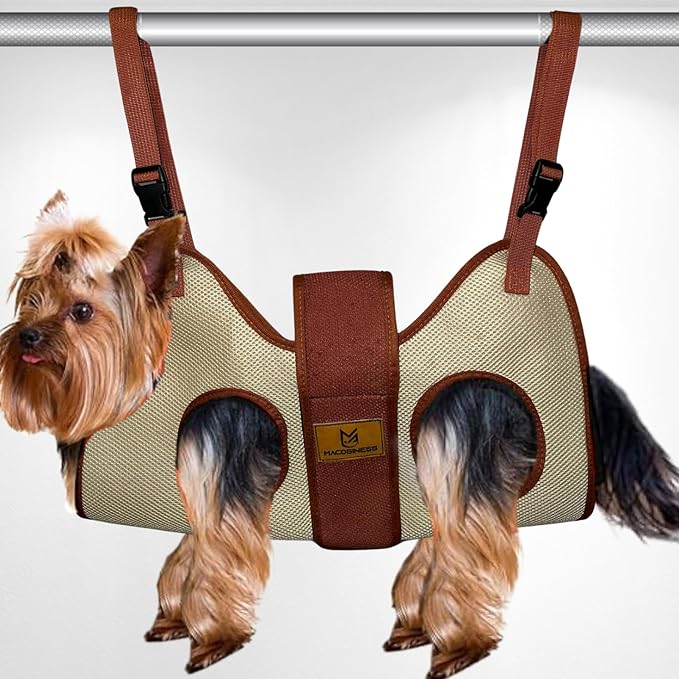 2025 2-in-1 Dog Grooming Hammock, Dog Sling, Dog Restraint for Nail Clipping, Dog Carrying Sling, Dog Hanging Harness for Nail Trimming, Small Dog Carrier Sling, Grooming Hammock, Dog Pouch Carrier