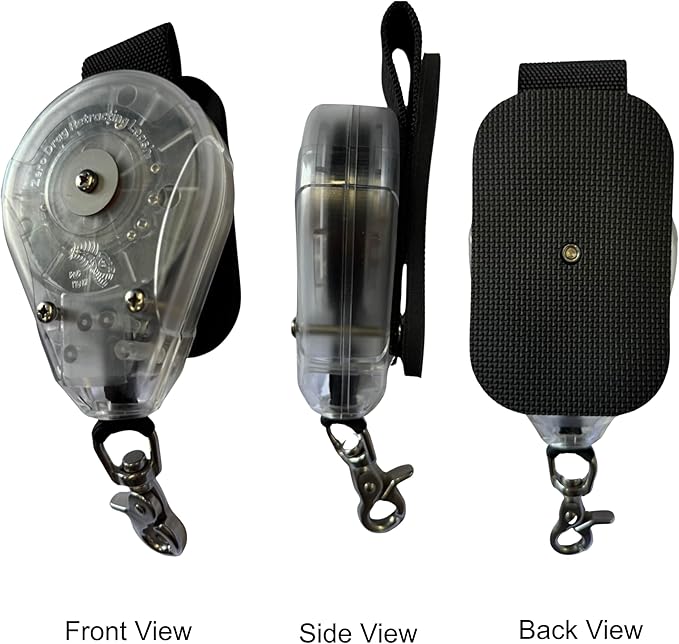 Blue Planet Zero Drag Retracting Reel Leash for Wing, SUP, & Downwind Foiling | Tangle-Free, Easy Maintenance Foil Retractable Reel Leash (Leash only)