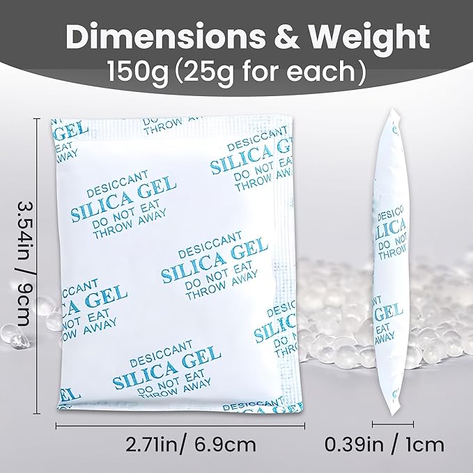 Pet Food Desiccant Bag, Replaced Desiccant for Automatic Cat dog Feeders, Keep Cat Food Dog Dry and Fresh- 6 Packs