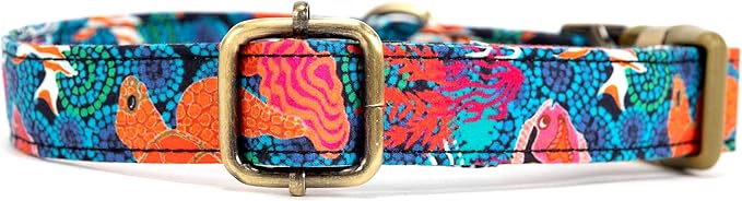 Personalized Dog Collar with Name and Phone Number Engraved,Adjustable Custom Puppy Collar,Organic Cotton Pet Collar for Small Medium Large Boy Girl Dogs