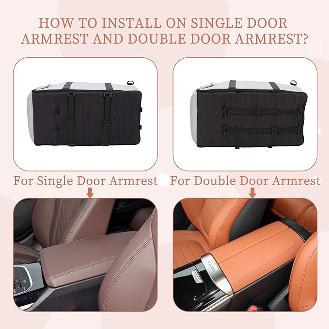 Center Console Dog Car Seat for Small Dogs Up to 12lbs,Portable Middle Console Dog Booster Car Seat with Adjustable Straps, Storage Pocket & Safety Leash