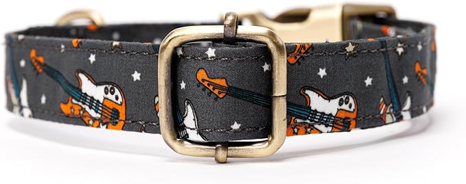 Personalized Dog Collar with Name and Phone Number Engraved,Adjustable Custom Puppy Collar,Organic Cotton Pet Collar for Small Medium Large Boy Girl Dogs