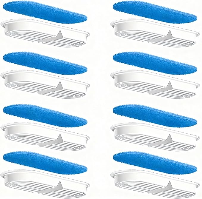 Filter Replacement for FT888 Pet Water Fountains, 8 Filters Included, 4-Stage Filtration – Filters Pet Hair & Impurities, Improves Water Quality, Easy to Install, Protects Cat’s Drinking Health