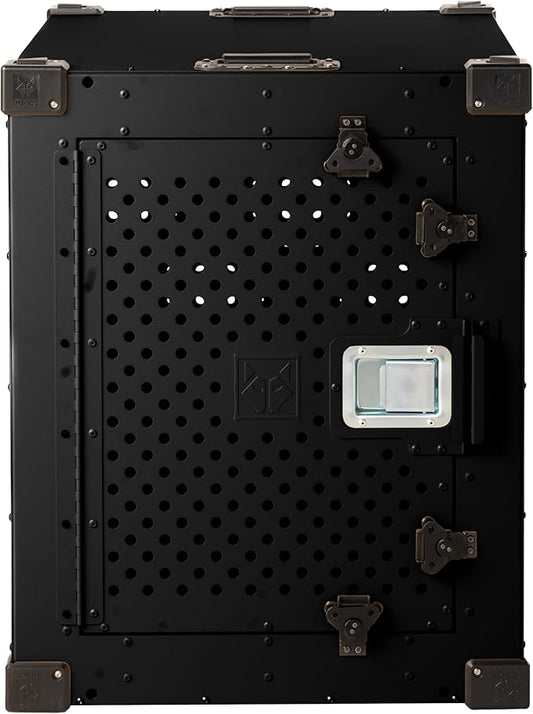 Impact Indestructible High Anxiety Dog Crate for Medium Dogs - Heavy Duty Escape Proof Indoor Dog Kennel with Powder-Coated Aluminum - Ideal for Escape Artists (Black, 30" (30.5" L x 20.5" W x 26" H)