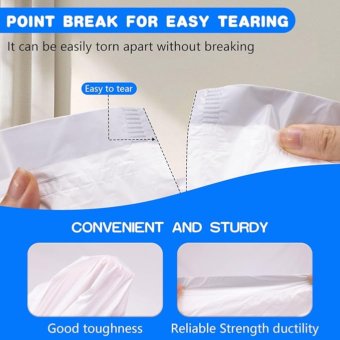 120 Pack Automatic Litter Box Liners, Compatible with SCOOPER YOUNG & SCOOPER LUXURY PRO & Litter Robot 4/3 Self-Cleaning Litter Boxes, Drawstring Cat Litter Bags (Not for SCOOPER SE)