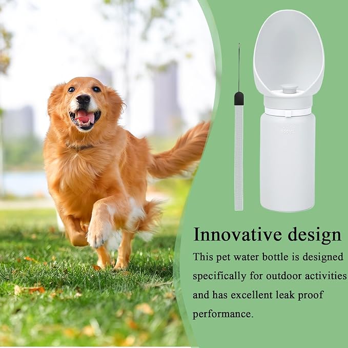 Travel Dog Water Bottle - Leak-Proof Foldable Bowl - Travel Puppy Water Bowl | for Hiking Walking Car Beach Home Outdoor Park Camping Adventure