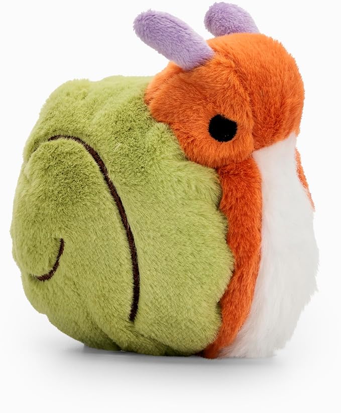 Flourish Pets 2 in 1 Multi-Layer Chew Toy for Active Dogs | Non-Toxic BPA Free Double Stitched Soft Fabric Exterior Dog Toys | Long-Lasting Dog Plush Toys – Snail 3.5"