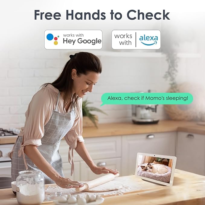 YOTON 1080P Indoor Security Camera for Baby Monitor, Pet Camera with Night Vision, 2-Way Audio, Motion Detection, Cloud & SD Card Storage, Easy Setup, Works with Alexa & Google Assistant (2 Pack)