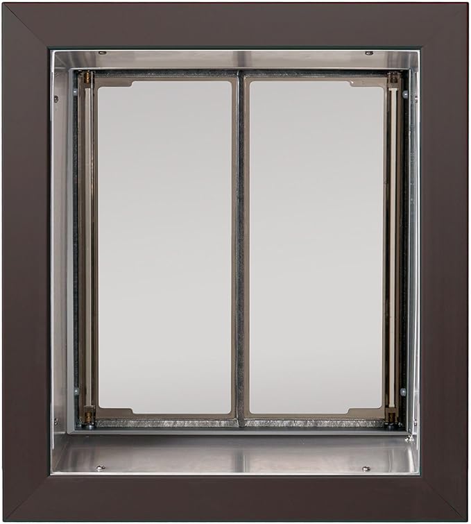 Plexidor Bronze Wall Mount Pet Doors for Cats and Dogs - Energy Efficient - Security Friendly