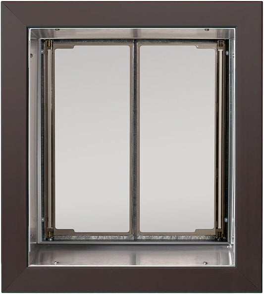 Plexidor Bronze Wall Mount Pet Doors for Cats and Dogs - Energy Efficient - Security Friendly