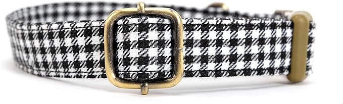 Personalized Dog Collar with Name and Phone Number Engraved,Adjustable Custom Puppy Collar,Organic Cotton Pet Collar for Small Medium Large Boy Girl Dogs